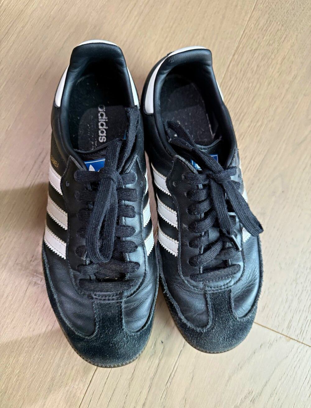 adidas Samba OG B75807 Black White Gum Sneakers US 6 Women